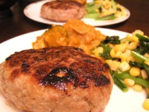挽肉100gのレンコンハンバーグ